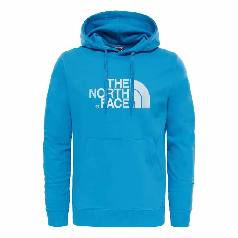 The North Face Women's Drew Peak Hooded Sweatshirt, Virtual Blue/Tnf White, L