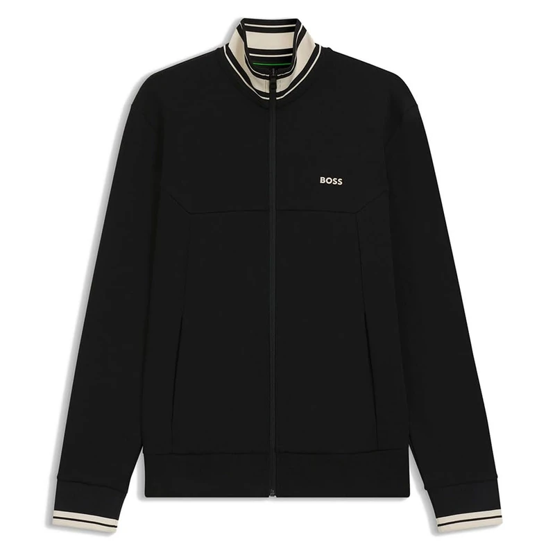 BOSS Men's FZ Zone Sweatshirt, Black, S