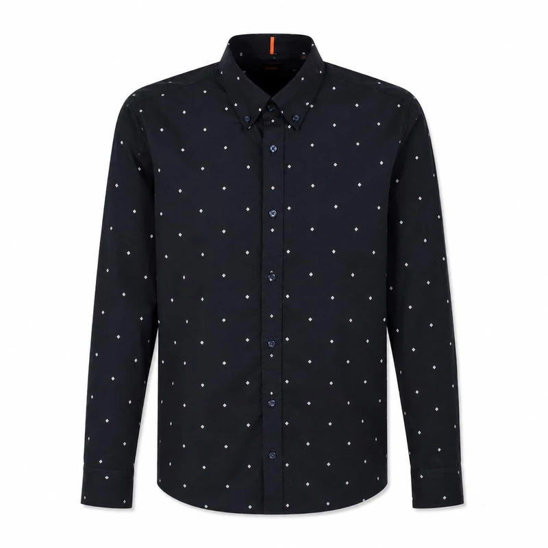 BOSS Men's Rickert_m Shirt, Dark Blue, XL