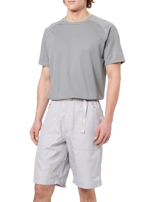 The North Face Men's Zipper Plaids - Ap Reg Shorts, Moonstone Grey, L - Image 1
