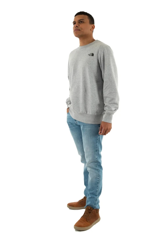 The North Face Men's Simple Dome Crew Sweatshirt, Tnf Light Grey Heather, L