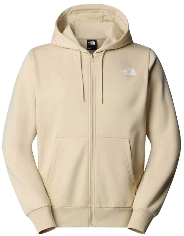 The North Face Men's Simple Dome Full Zip Hooded Jacket, Gravel, M