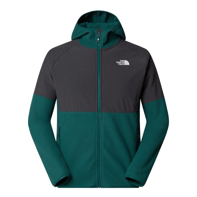 The North Face Men's Glacier Heavyweight Full Zip Jacket, Deep Nori/Asphalt Grey, L