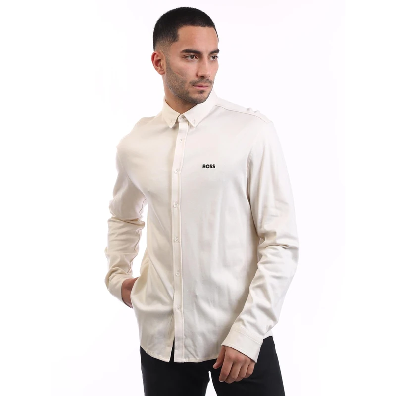 BOSS Men's B_Motion L Shirt, Open White, XL