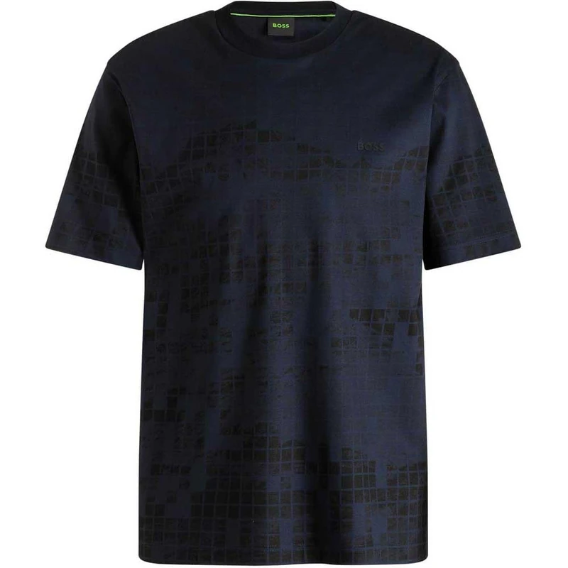 BOSS Men's Ts_Clash T-Shirt, Dark Blue, XXL
