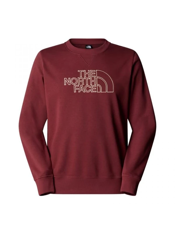 The North Face Men's Drew Peak Light Crew Sweatshirt, Sumac/Gravel, L