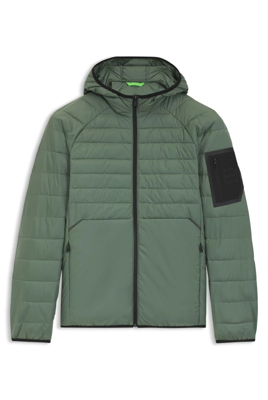 BOSS Men's Ow_urbanex Jt Hd Outerwear Jacket - Open Green XXL