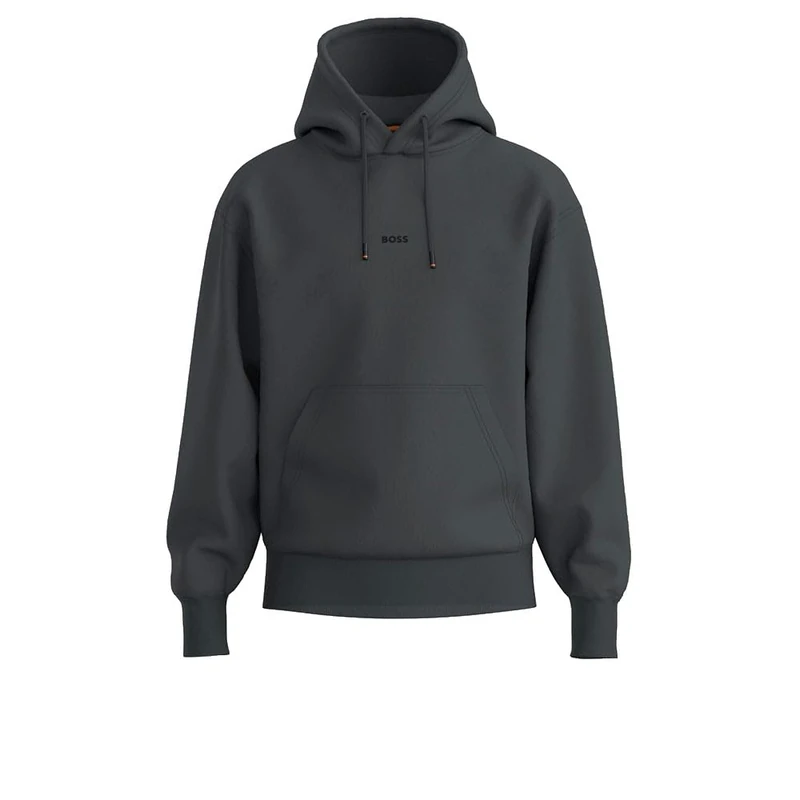BOSS Mens Wesmallhood Sweatshirt, Open Grey, M UK