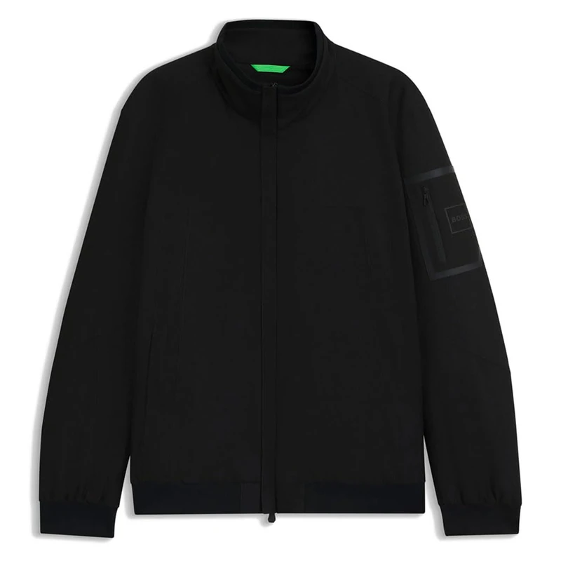 BOSS Ow_hexatech Men's Bomber Outerwear Jacket, black, XL