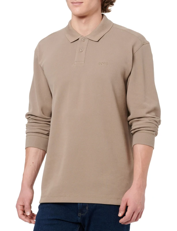 BOSS Men's Petempestolong Polo, Open Green, L