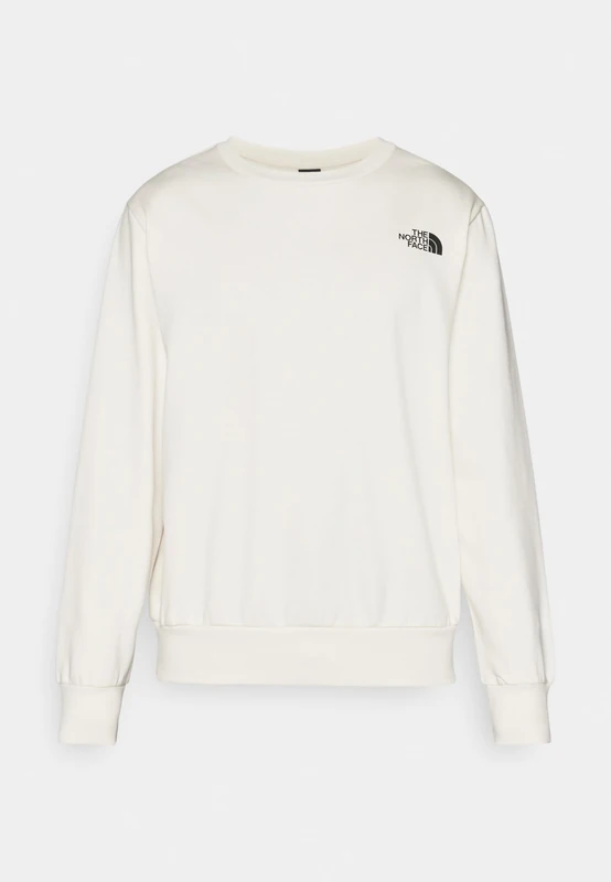 The North Face Men's Simple Dome Crew Sweatshirt, White Dune, M