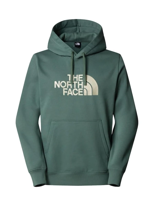 The North Face Men's Drew Peak Hooded Sweatshirt, Duck Green/Gravel, XL