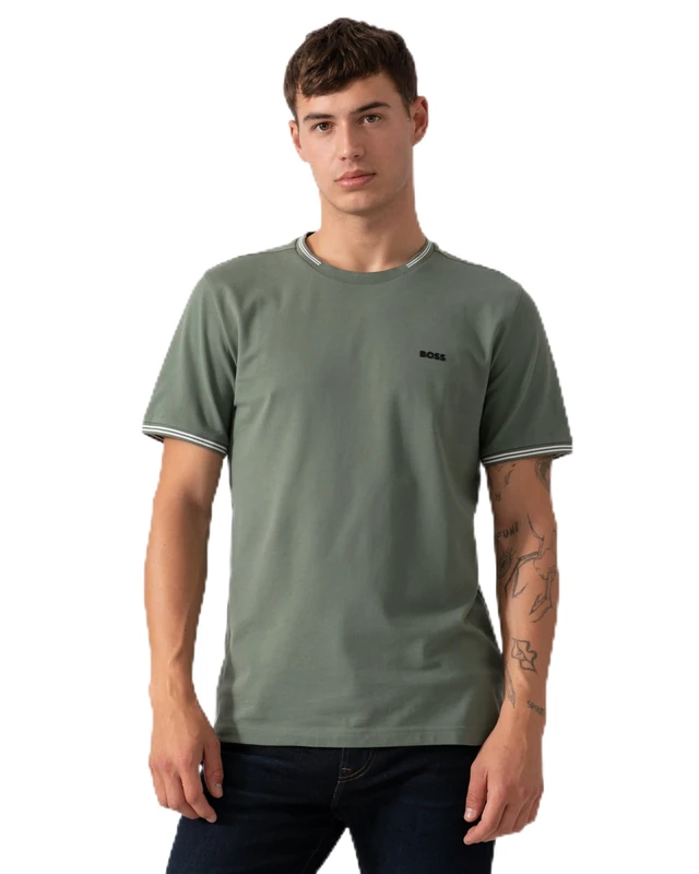 BOSS Mens Taul T-Shirt, Open Green, L UK