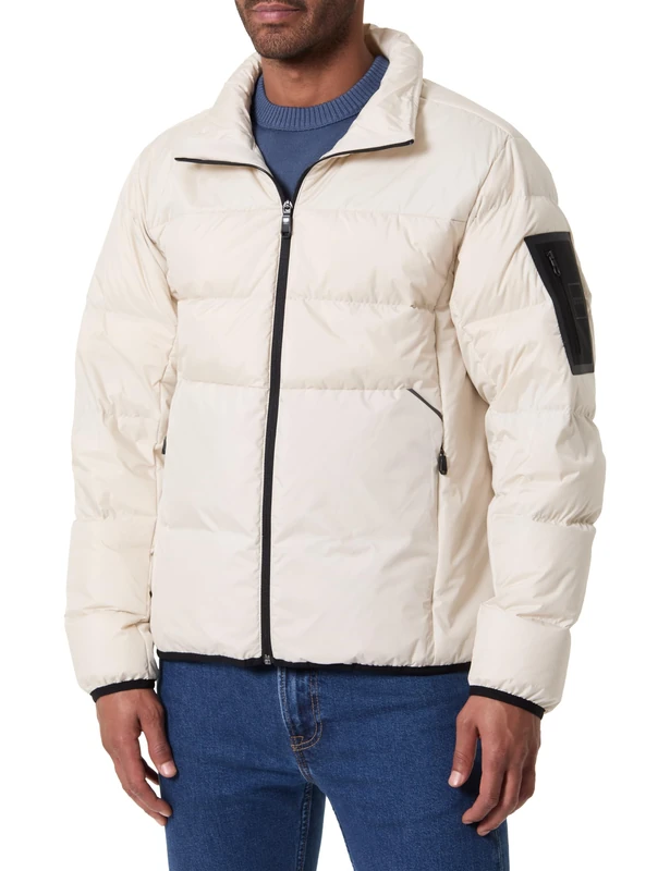 BOSS Men's Ow_urbanex Puffer Outerwear Jacket, Open White, XL