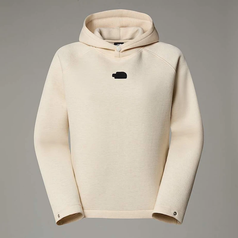 The North Face Women's Relaxed Hooded Sweatshirt, White Dune Heather, L