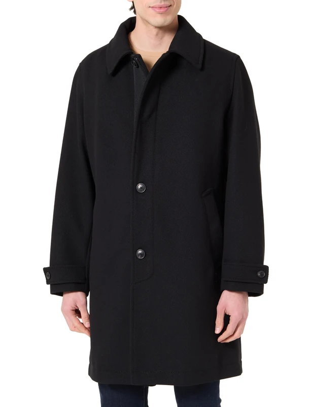 BOSS Men's Ocozier Parka, Black, 38