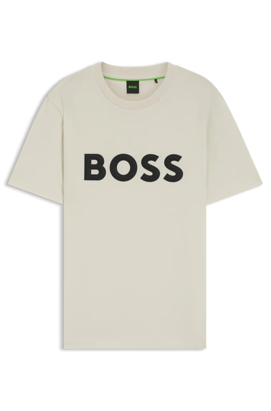 BOSS Iconic Zone Men's T-Shirt, Open White, S