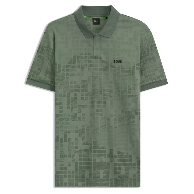 BOSS Men's Pl_Clash Plkt Polo, Open Green, 5XL