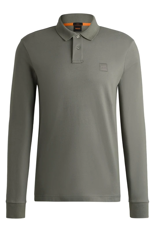 BOSS Men's Passerby Polo, Open Grey, 5XL
