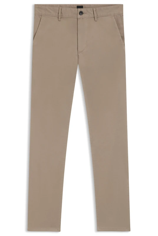 BOSS Men's Chino_Slim Trousers_Flat, Open Green, 29W x 32L