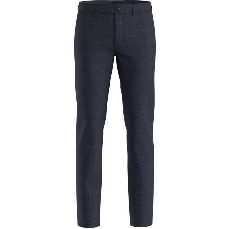 BOSS Men's Chino_Slim Trousers_Flat, Dark Blue, 36 W/30 L