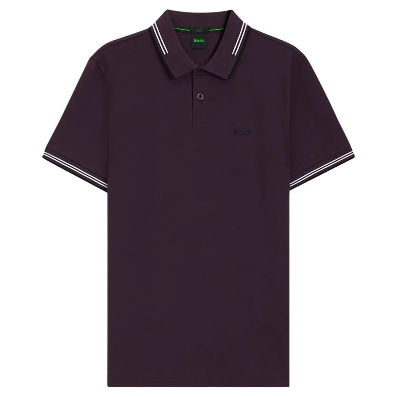 BOSS Paul Men's Polo Shirt, Medium Purple, XS