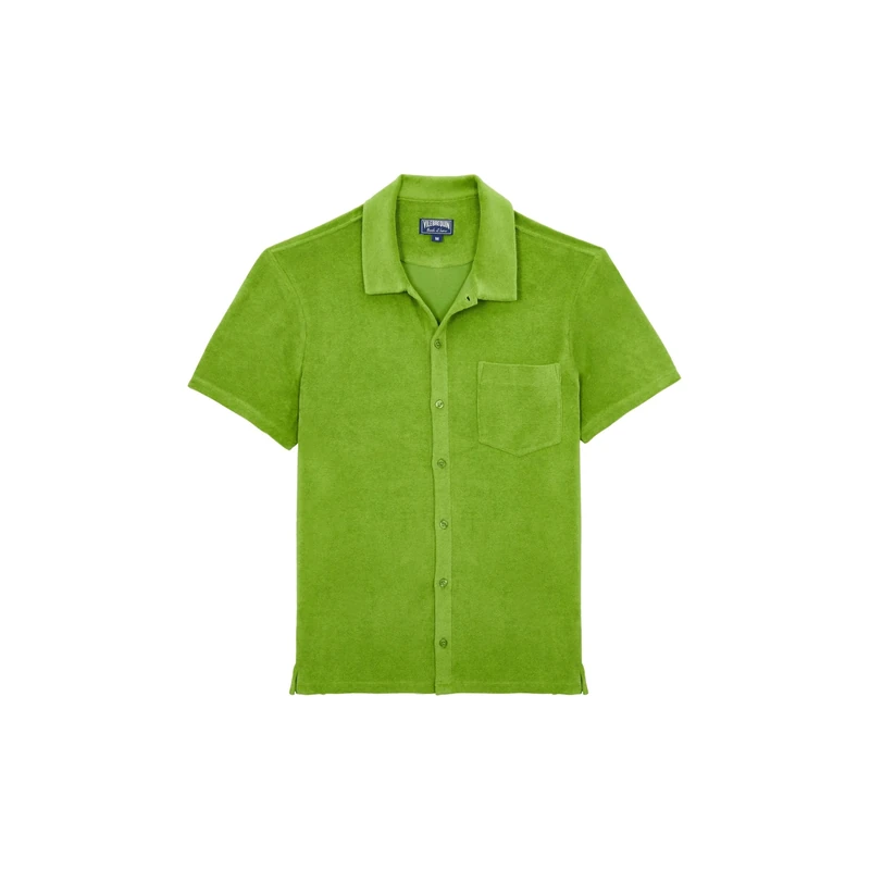 Vilebrequin, Terry Bowling Shirt Solid, Xl, Camouplage