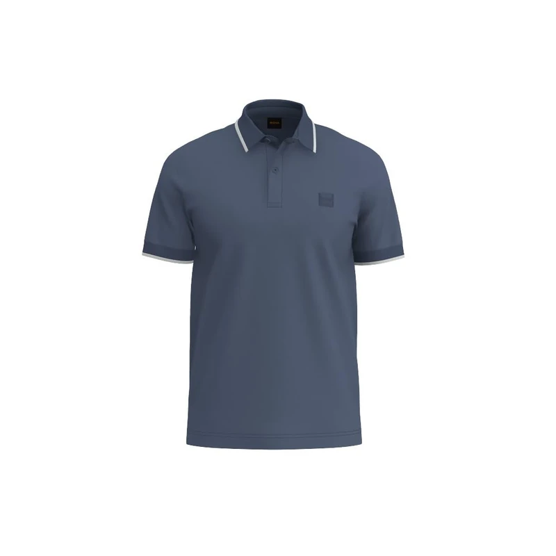 BOSS Men's Passertip Polo, Open Blue, L