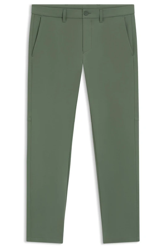 BOSS Men's Trousers_Flat T_Commuter-Slim, Open Green, 46
