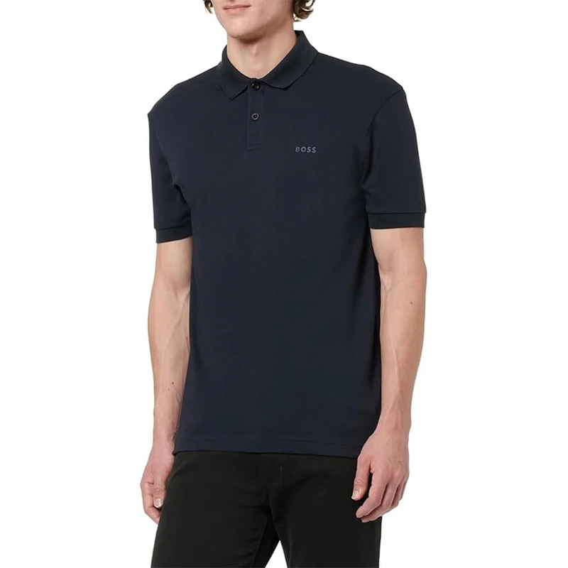 BOSS Men's Pio 2 Polo, Dark Blue, S