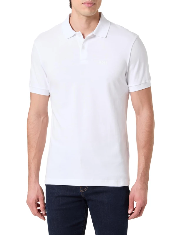 BOSS Men's Pio 2 Polo, White, M