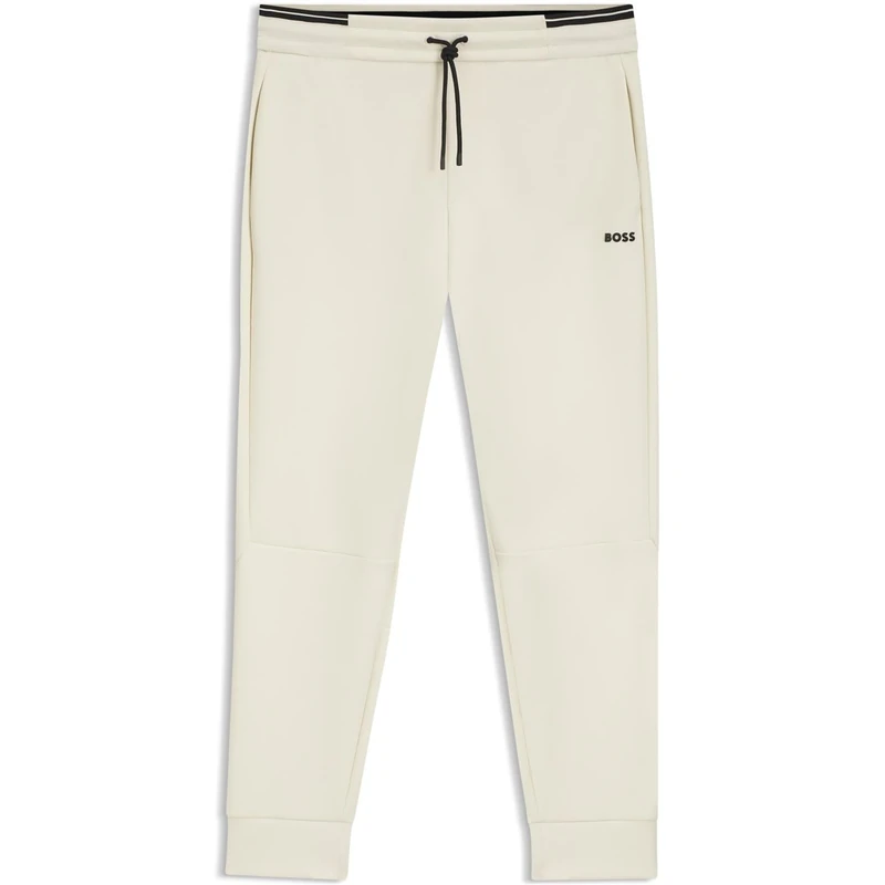 BOSS Mens Jogging Bottoms Open White L