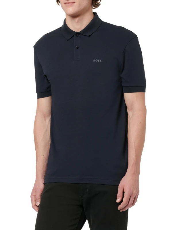 BOSS Men's Pio 2 Polo, Dark Blue, M