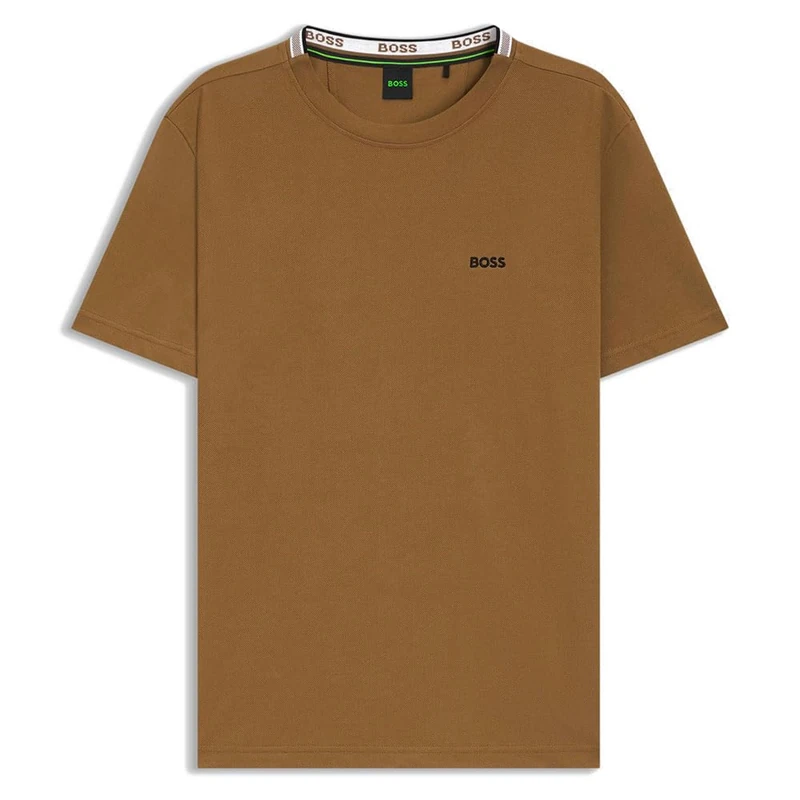 BOSS Men's Taddy T-Shirt, Medium Brown, S