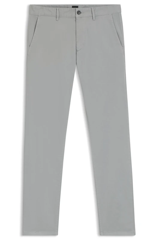 BOSS Men's Chino_Slim Trousers_Flat, Light Beige, 33W x 32L