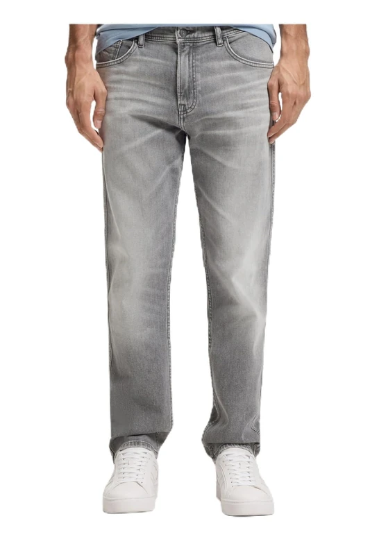 BOSS Men's Re.Maine_bo Trousers_Flat, Open Grey, 40 W/34 L
