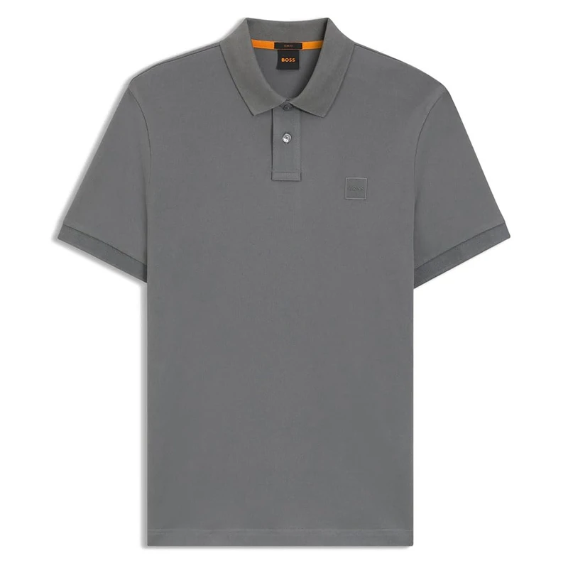 BOSS Stretch-Cotton Slim-fit Polo Shirt with Logo Patch