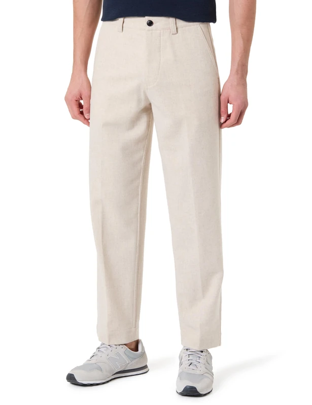 BOSS Men's Chino-st Trousers_Flat, light beige, 34W / 36L - Image 1