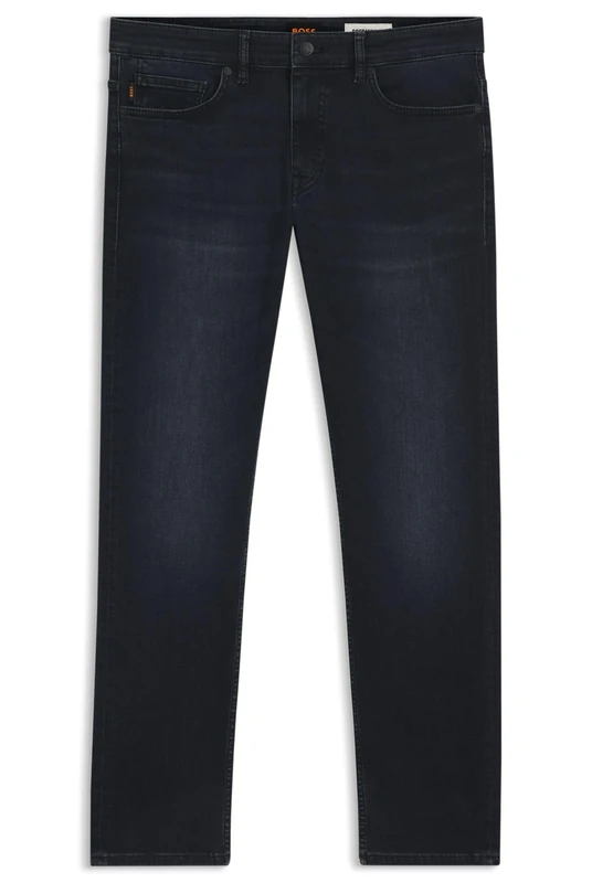 BOSS Men's Delaware BO Delaware Slim Fit Jeans in Comfortable Stretch Denim, Dark Blue, 34 W/34 L - Image 1