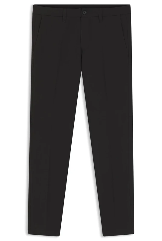 BOSS Men's T_Commuter-Slim Trousers_Flat, Black, 3 Years
