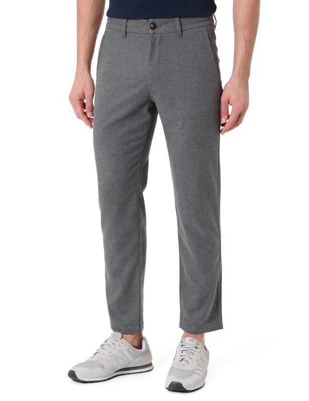 BOSS Men's Chino-Tapered-ds-5 Trousers_Flat, Open Grey, 32W / 30L