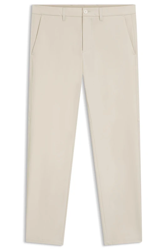 BOSS Men's T_Commuter-Slim Trousers_Flat, Open White, 38