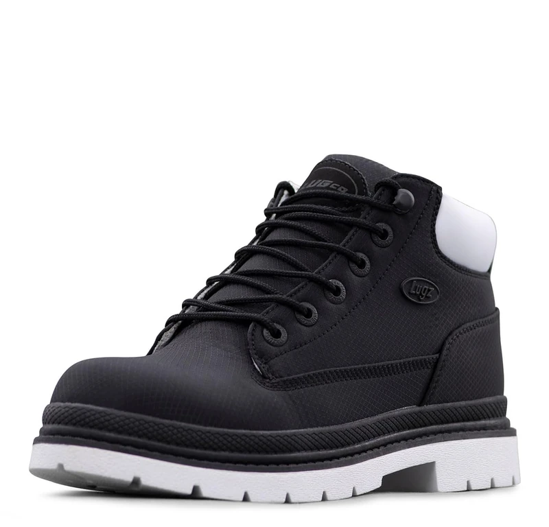 Lugz Men's Drifter Ripstop Fashion Boot, Black/White, 10 M