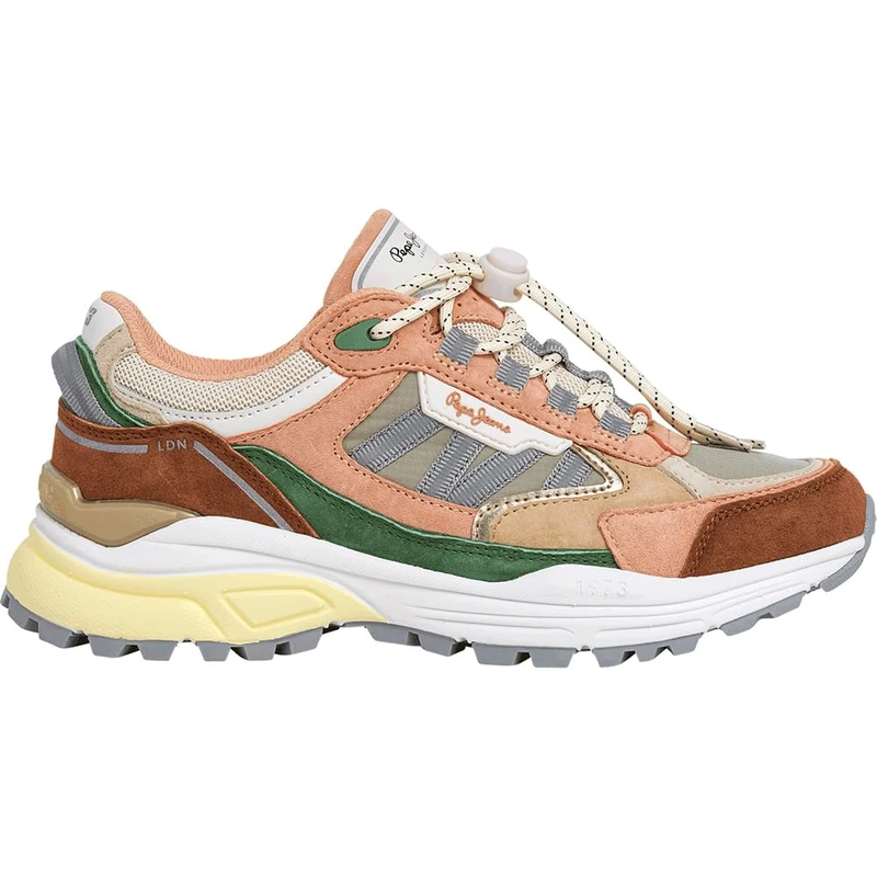 Pepe Jeans Women's Darren Trek W Sneak, Green Moon Mist Green, 3 UK - Image 1