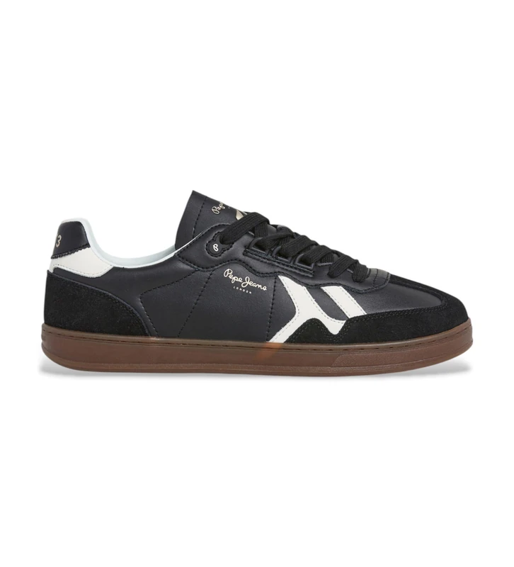 Pepe Jeans Men's Ball Zero M Sneak, Black, 12 UK