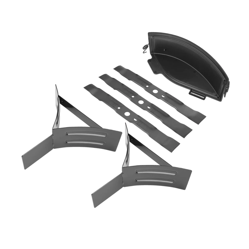 RYOBI - Mulching Kit (3 Special Mulching Blades 47 cm + 2 Deflectors + 1 Shutter) for Rider Zero-Turn on Battery RY72ZTRX137-310 - RAC466