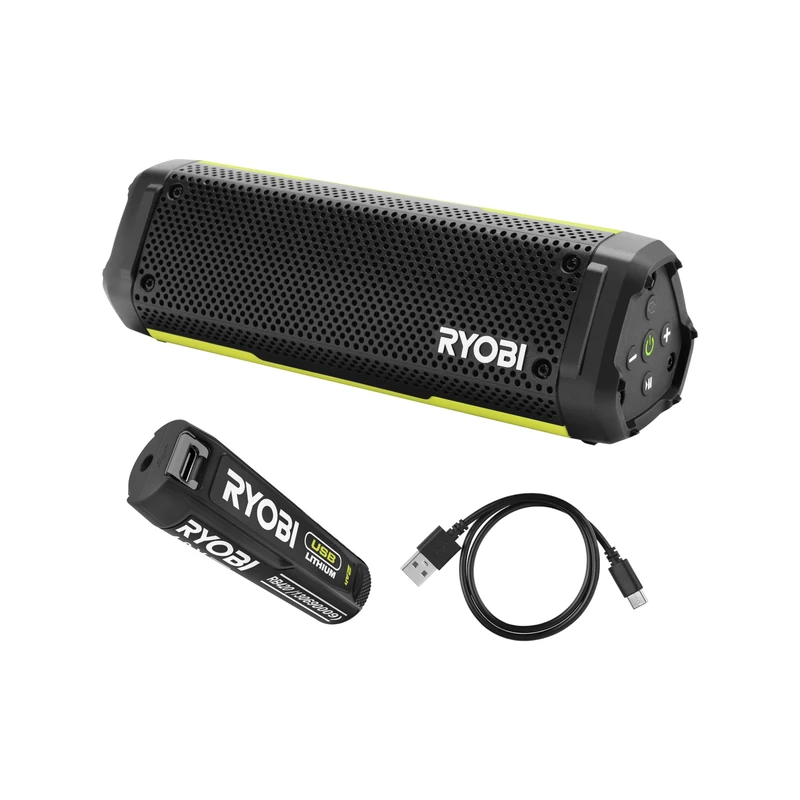 RYOBI RS4-120G 4V Cordless USB Lithium Speaker (1 x 4V 2.0Ah)