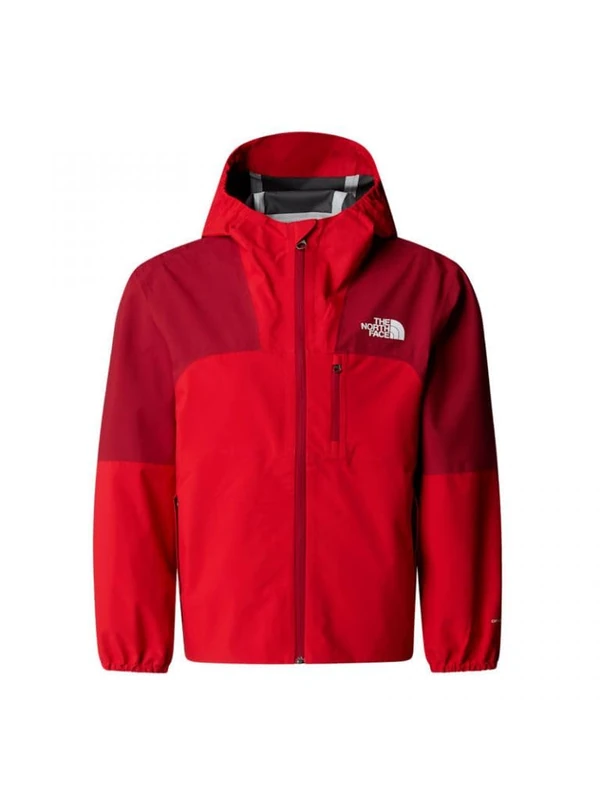 The North Face Kids Hike Packable Shell Jacket, High Risk Red/Garnet Re, 14/16 Years