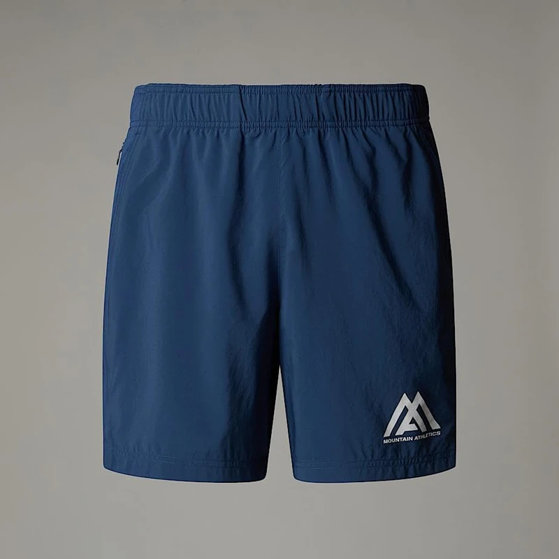The North Face Men's Mountain 24/7 7In Graphic Reg Shorts, Shady Blue, L