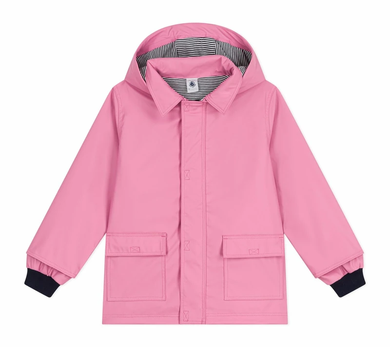 Petit Bateau Children's iconic raincoat, Boudoir, 6 Years